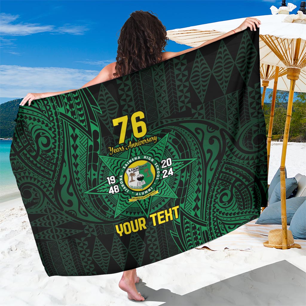 Personalised Tonga Liahona High School 76th Anniversary Sarong Special Kupesi Pattern