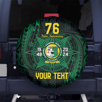 Personalised Tonga Liahona High School 76th Anniversary Spare Tire Cover Special Kupesi Pattern LT9 - Polynesian Pride