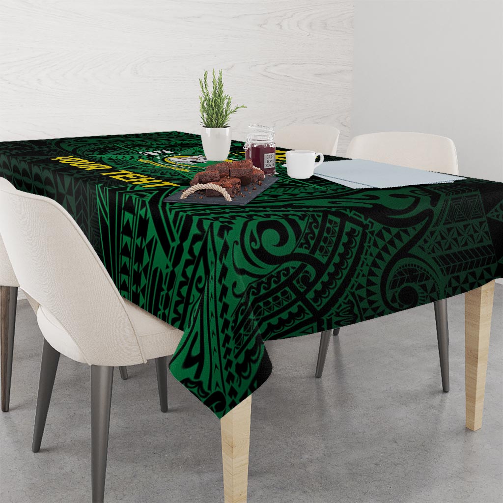 Personalised Tonga Liahona High School 76th Anniversary Tablecloth Special Kupesi Pattern LT9 - Polynesian Pride