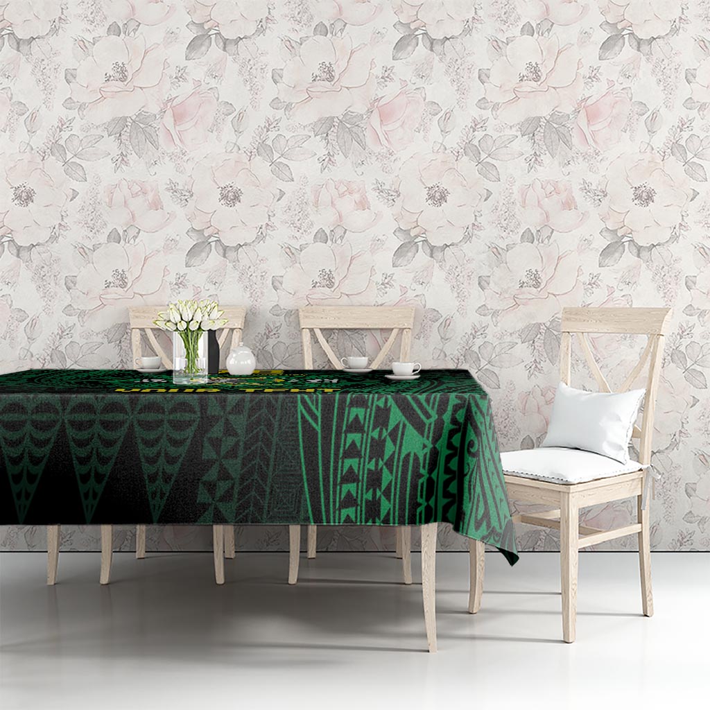 Personalised Tonga Liahona High School 76th Anniversary Tablecloth Special Kupesi Pattern LT9 - Polynesian Pride