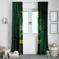 Personalised Tonga Liahona High School 76th Anniversary Window Curtain Special Kupesi Pattern LT9 - Polynesian Pride