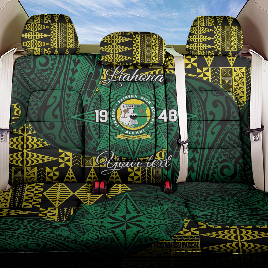 Personalised Tonga Liahona High School Back Car Seat Cover Since 1948 Special Kupesi Pattern