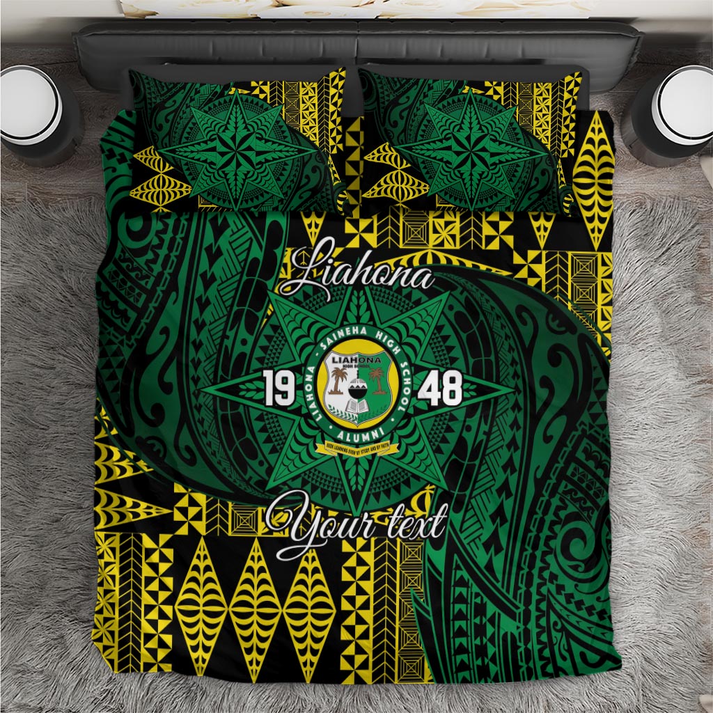 Personalised Tonga Liahona High School Bedding Set Since 1948 Special Kupesi Pattern