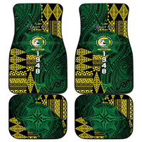 Personalised Tonga Liahona High School Car Mats Since 1948 Special Kupesi Pattern LT9 - Polynesian Pride