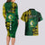 Personalised Tonga Liahona High School Couples Matching Long Sleeve Bodycon Dress and Hawaiian Shirt Since 1948 Special Kupesi Pattern