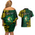 Personalised Tonga Liahona High School Couples Matching Off Shoulder Short Dress and Hawaiian Shirt Since 1948 Special Kupesi Pattern