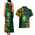 Personalised Tonga Liahona High School Couples Matching Tank Maxi Dress and Hawaiian Shirt Since 1948 Special Kupesi Pattern