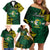 Personalised Tonga Liahona High School Family Matching Off Shoulder Short Dress and Hawaiian Shirt Since 1948 Special Kupesi Pattern