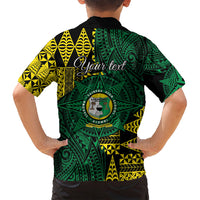 Personalised Tonga Liahona High School Family Matching Summer Maxi Dress and Hawaiian Shirt Since 1948 Special Kupesi Pattern LT9 - Polynesian Pride