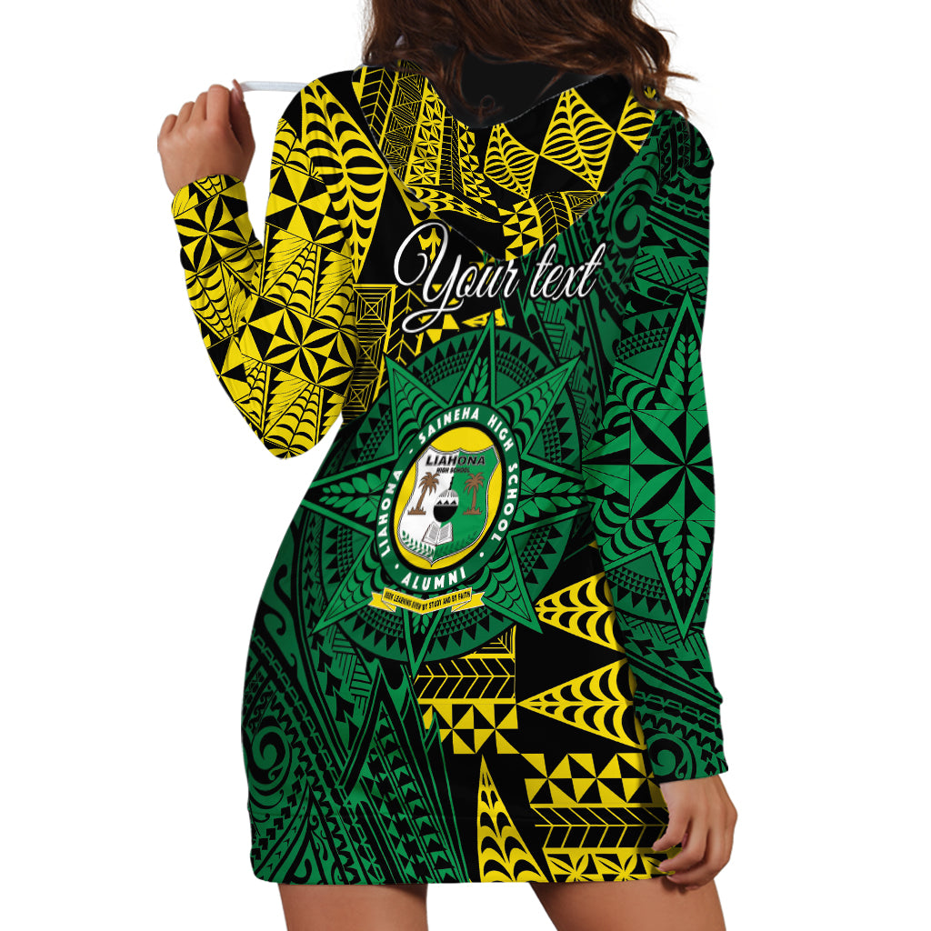Personalised Tonga Liahona High School Hoodie Dress Since 1948 Special Kupesi Pattern LT9 - Polynesian Pride