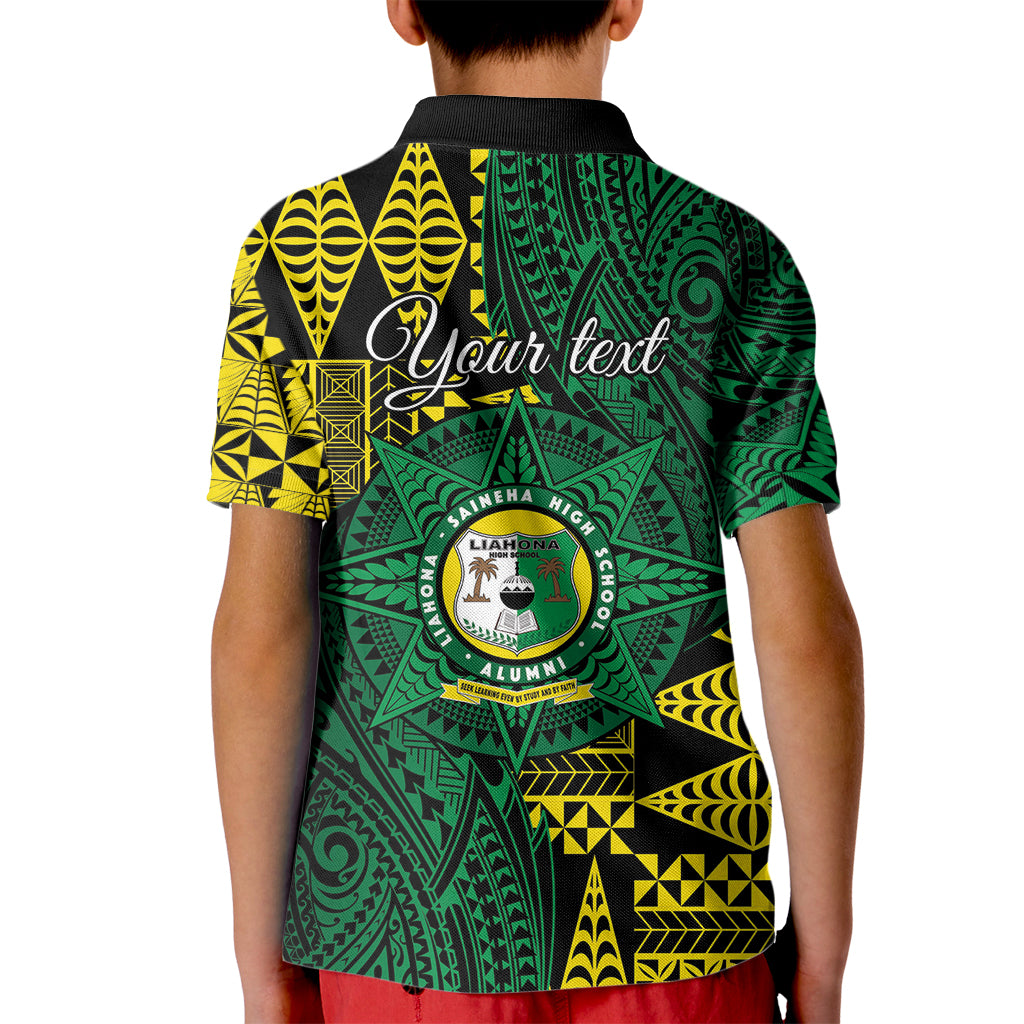 Personalised Tonga Liahona High School Kid Polo Shirt Since 1948 Special Kupesi Pattern