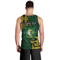 Personalised Tonga Liahona High School Men Tank Top Since 1948 Special Kupesi Pattern LT9 - Polynesian Pride