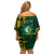 Personalised Tonga Liahona High School Off Shoulder Short Dress Since 1948 Special Kupesi Pattern