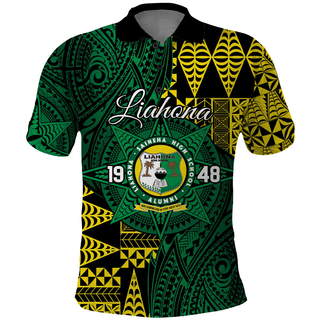 Personalised Tonga Liahona High School Polo Shirt Since 1948 Special Kupesi Pattern