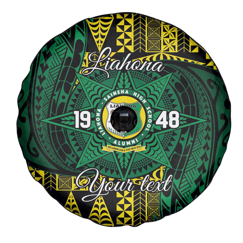 Personalised Tonga Liahona High School Spare Tire Cover Since 1948 Special Kupesi Pattern LT9 - Polynesian Pride