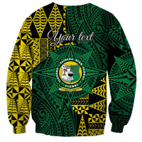 Personalised Tonga Liahona High School Sweatshirt Since 1948 Special Kupesi Pattern LT9 - Polynesian Pride