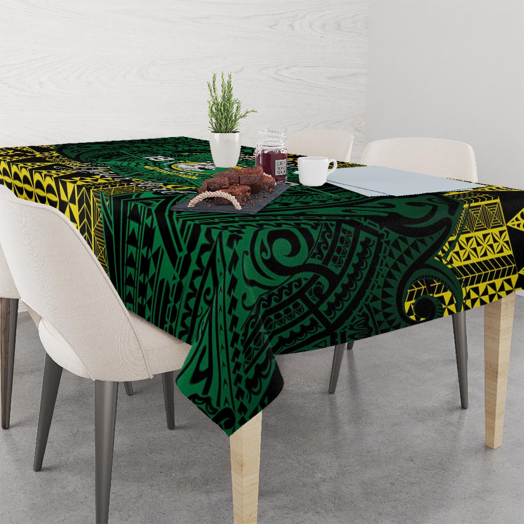 Personalised Tonga Liahona High School Tablecloth Since 1948 Special Kupesi Pattern LT9 - Polynesian Pride