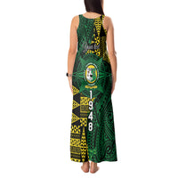 Personalised Tonga Liahona High School Tank Maxi Dress Since 1948 Special Kupesi Pattern LT9 - Polynesian Pride