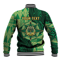 Personalised Tonga Saineha High School Baseball Jacket Since 1978 Special Kupesi Pattern LT9 - Polynesian Pride