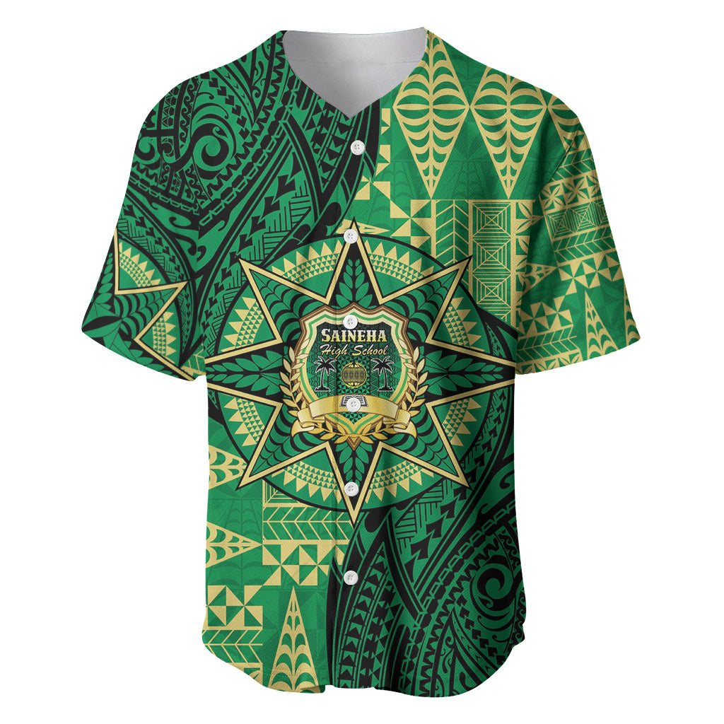 Personalised Tonga Saineha High School Baseball Jersey Since 1978 Special Kupesi Pattern