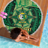 Personalised Tonga Saineha High School Beach Blanket Since 1978 Special Kupesi Pattern LT9 - Polynesian Pride