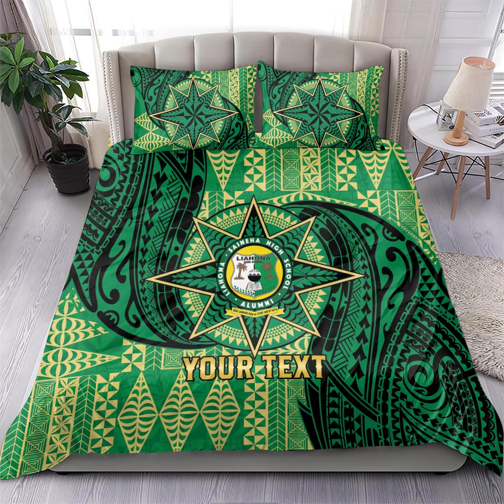 Personalised Tonga Saineha High School Bedding Set Since 1978 Special Kupesi Pattern LT9 - Polynesian Pride