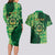 Personalised Tonga Saineha High School Couples Matching Long Sleeve Bodycon Dress and Hawaiian Shirt Since 1978 Special Kupesi Pattern