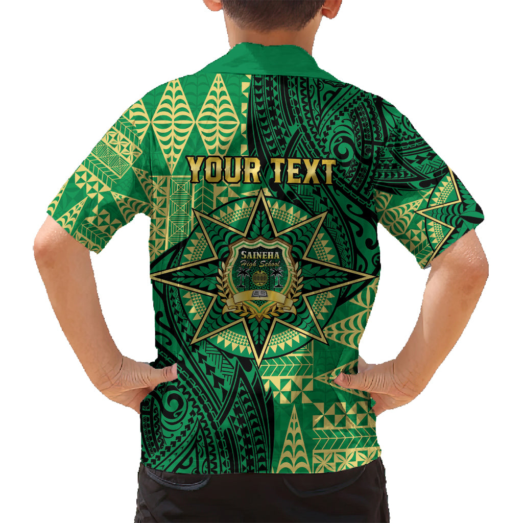 Personalised Tonga Saineha High School Family Matching Summer Maxi Dress and Hawaiian Shirt Since 1978 Special Kupesi Pattern LT9 - Polynesian Pride