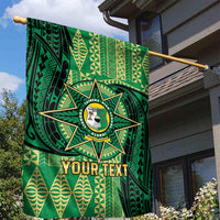 Personalised Tonga Saineha High School Garden Flag Since 1978 Special Kupesi Pattern LT9 - Polynesian Pride