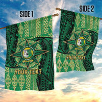 Personalised Tonga Saineha High School Garden Flag Since 1978 Special Kupesi Pattern LT9 - Polynesian Pride