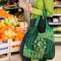 Personalised Tonga Saineha High School Grocery Bag Since 1978 Special Kupesi Pattern LT9 - Polynesian Pride