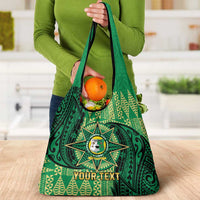 Personalised Tonga Saineha High School Grocery Bag Since 1978 Special Kupesi Pattern LT9 - Polynesian Pride