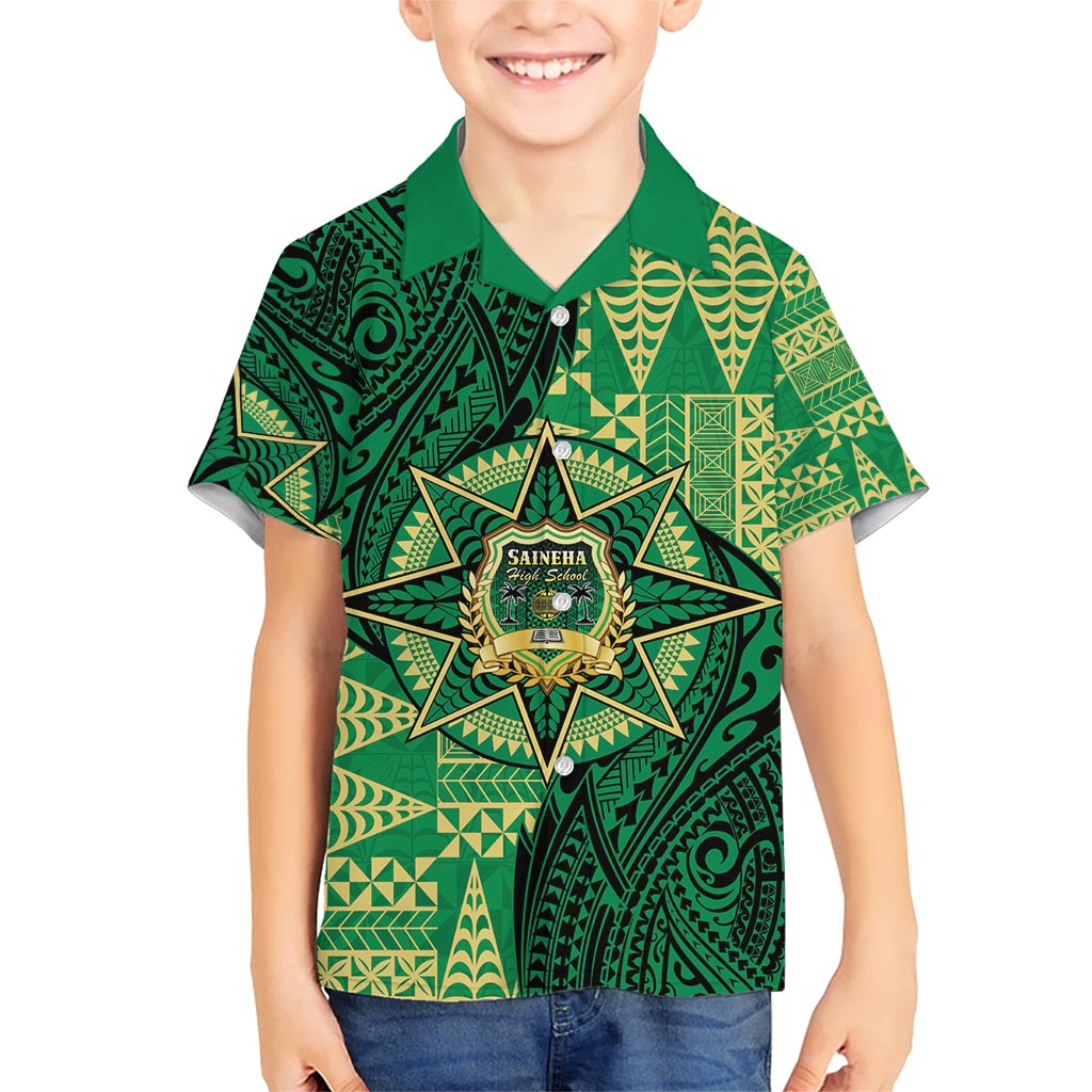 Personalised Tonga Saineha High School Hawaiian Shirt Since 1978 Special Kupesi Pattern LT9 - Polynesian Pride