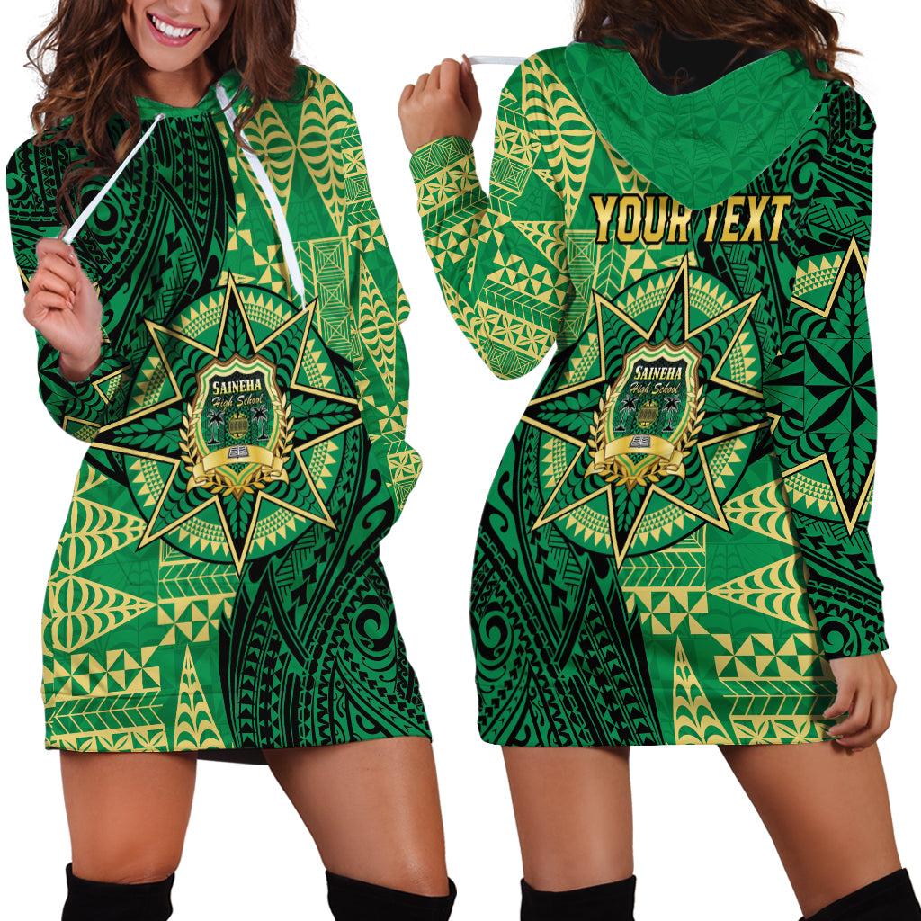 Personalised Tonga Saineha High School Hoodie Dress Since 1978 Special Kupesi Pattern LT9 - Polynesian Pride