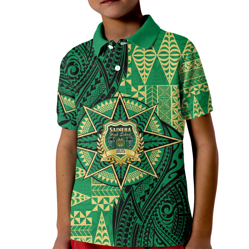 Personalised Tonga Saineha High School Kid Polo Shirt Since 1978 Special Kupesi Pattern