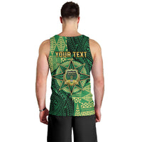 Personalised Tonga Saineha High School Men Tank Top Since 1978 Special Kupesi Pattern LT9 - Polynesian Pride