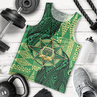 Personalised Tonga Saineha High School Men Tank Top Since 1978 Special Kupesi Pattern LT9 - Polynesian Pride