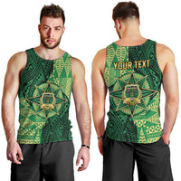 Personalised Tonga Saineha High School Men Tank Top Since 1978 Special Kupesi Pattern LT9 - Polynesian Pride