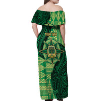 Personalised Tonga Saineha High School Off Shoulder Maxi Dress Since 1978 Special Kupesi Pattern