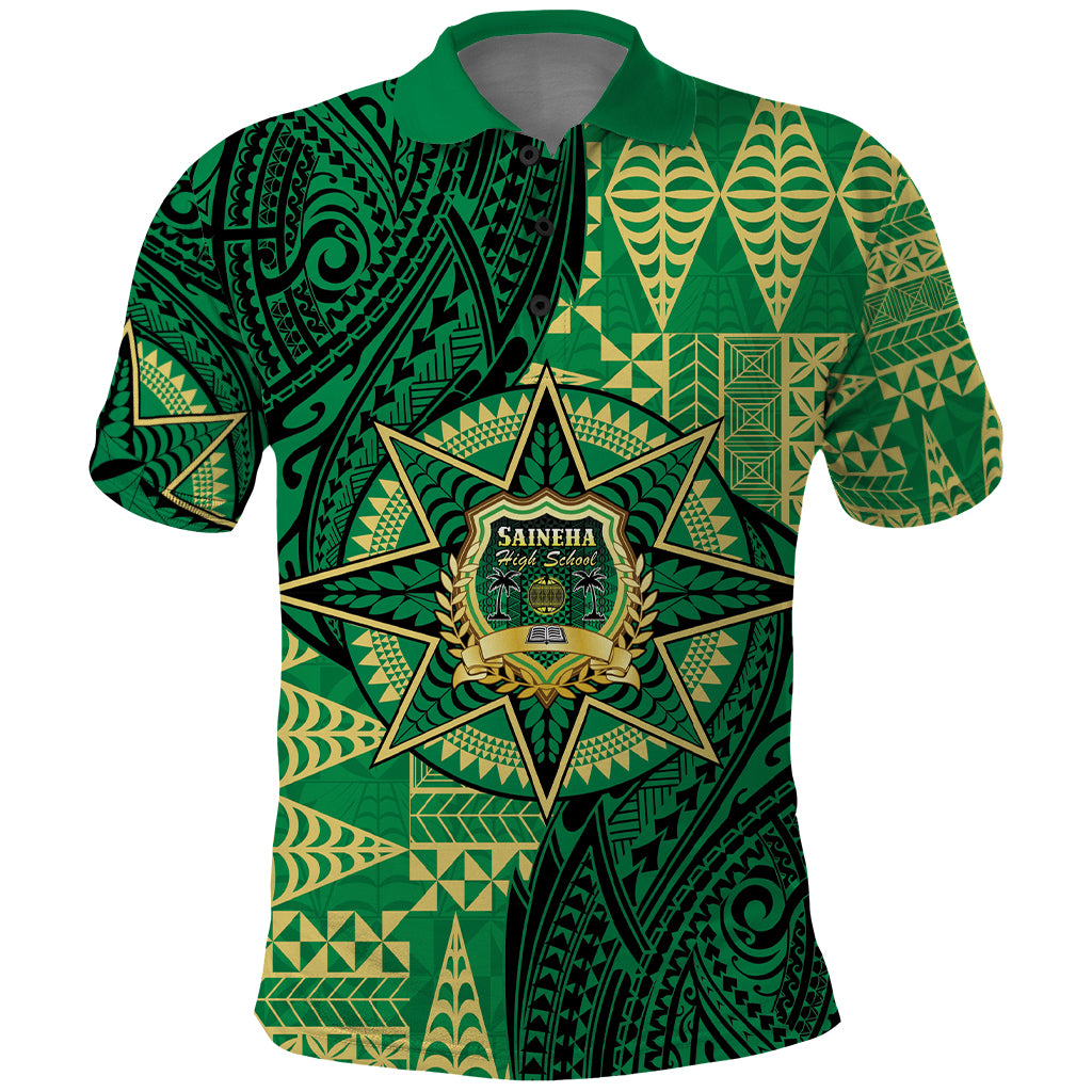 Personalised Tonga Saineha High School Polo Shirt Since 1978 Special Kupesi Pattern