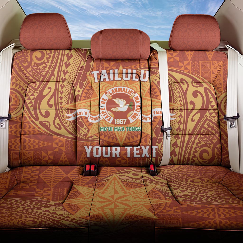 Personalised Tonga Tailulu College Back Car Seat Cover Since 1967 Special Kupesi Pattern Version 1