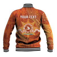 Personalised Tonga Tailulu College Baseball Jacket Since 1967 Special Kupesi Pattern Version 1 LT9 - Polynesian Pride