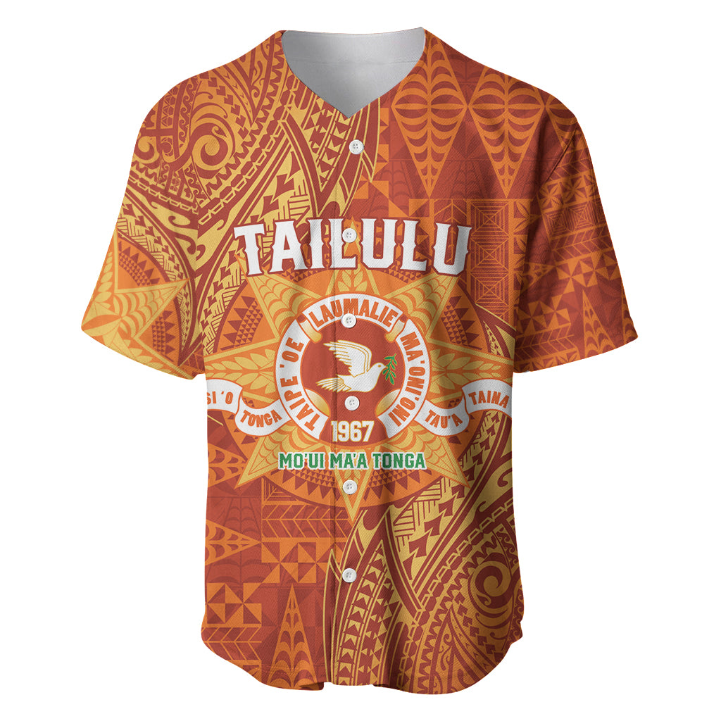 Personalised Tonga Tailulu College Baseball Jersey Since 1967 Special Kupesi Pattern Version 1