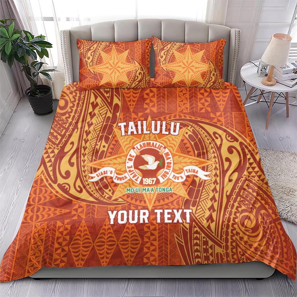 Personalised Tonga Tailulu College Bedding Set Since 1967 Special Kupesi Pattern Version 1 LT9 - Polynesian Pride