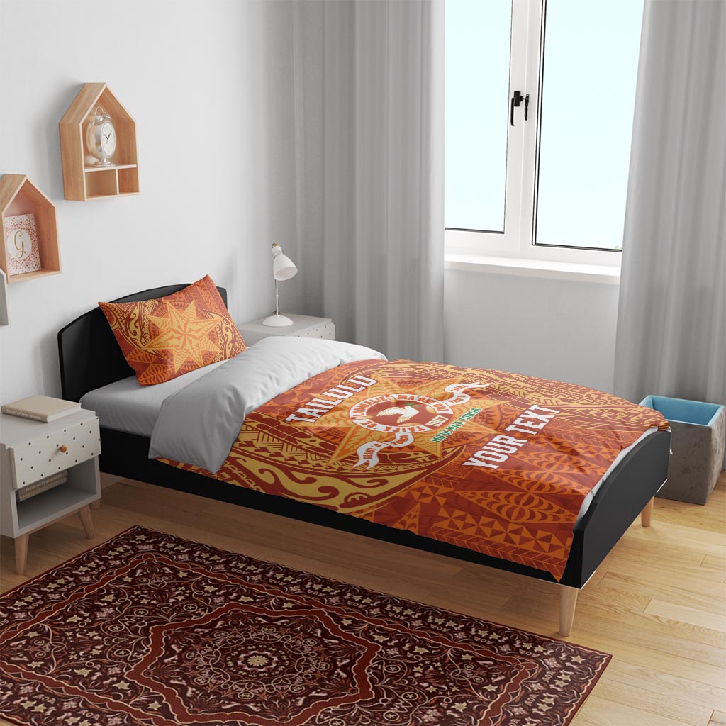 Personalised Tonga Tailulu College Bedding Set Since 1967 Special Kupesi Pattern Version 1 LT9 - Polynesian Pride