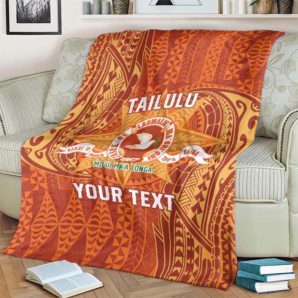 Personalised Tonga Tailulu College Blanket Since 1967 Special Kupesi Pattern Version 1 LT9 - Polynesian Pride