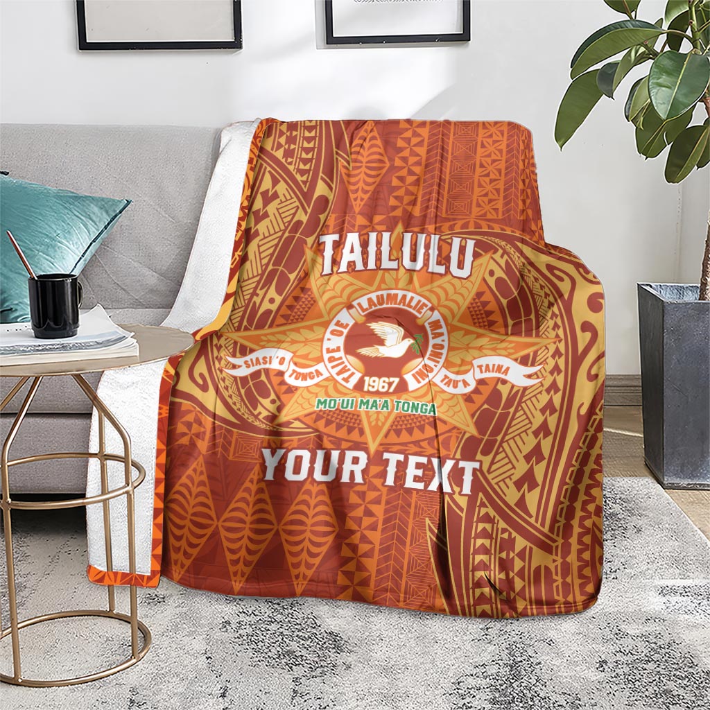 Personalised Tonga Tailulu College Blanket Since 1967 Special Kupesi Pattern Version 1 LT9 - Polynesian Pride