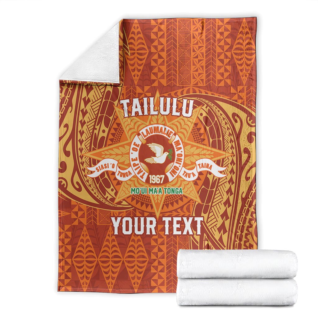 Personalised Tonga Tailulu College Blanket Since 1967 Special Kupesi Pattern Version 1 LT9 - Polynesian Pride