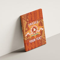 Personalised Tonga Tailulu College Canvas Wall Art Since 1967 Special Kupesi Pattern Version 1 LT9 - Polynesian Pride