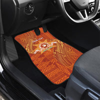 Personalised Tonga Tailulu College Car Mats Since 1967 Special Kupesi Pattern Version 1 LT9 - Polynesian Pride